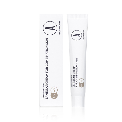 Ламеллярный крем для комбинированной кожи Ангиофарм 7 мл