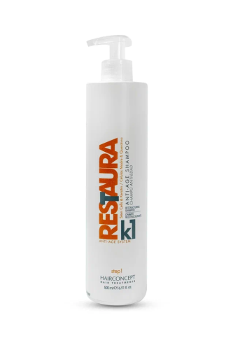 Шампунь для восстановления волос со стволовыми клетками яблока RESTAURA K1