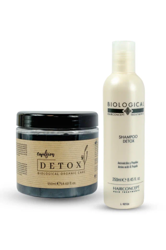 Набор "Детокс Спа Пилинг" с активированным углем (эмульсия 550 мл, шампунь 300 мл)