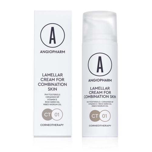 Ламеллярный крем для комбинированной кожи Ангиофарм 50 мл