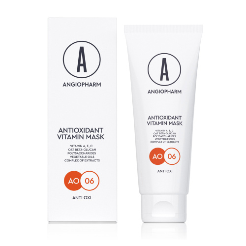 Антиоксидантная маска с витаминами Ангиофарм А, С, Е  75 мл