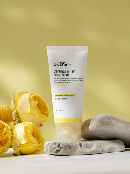 Крем восстанавливающий с церамидами и куркумой для обезвоженной кожи Dr.Oracle CeramaBarrier Facial Cream